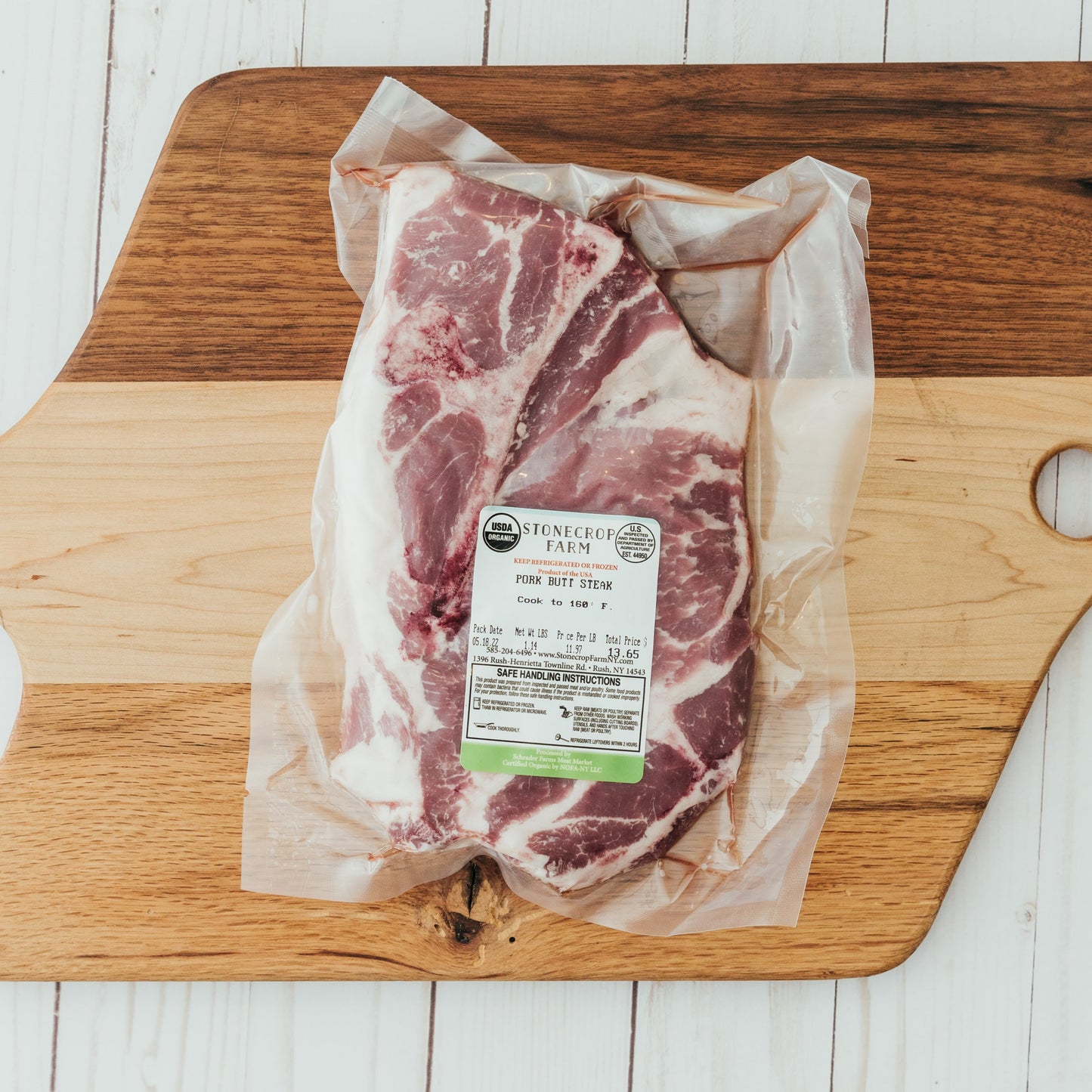 Organic Butt Steak in Stonecrop Farm