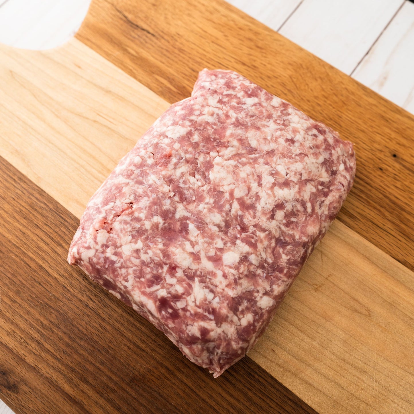 Organic Ground Pork in Stonecrop Farm