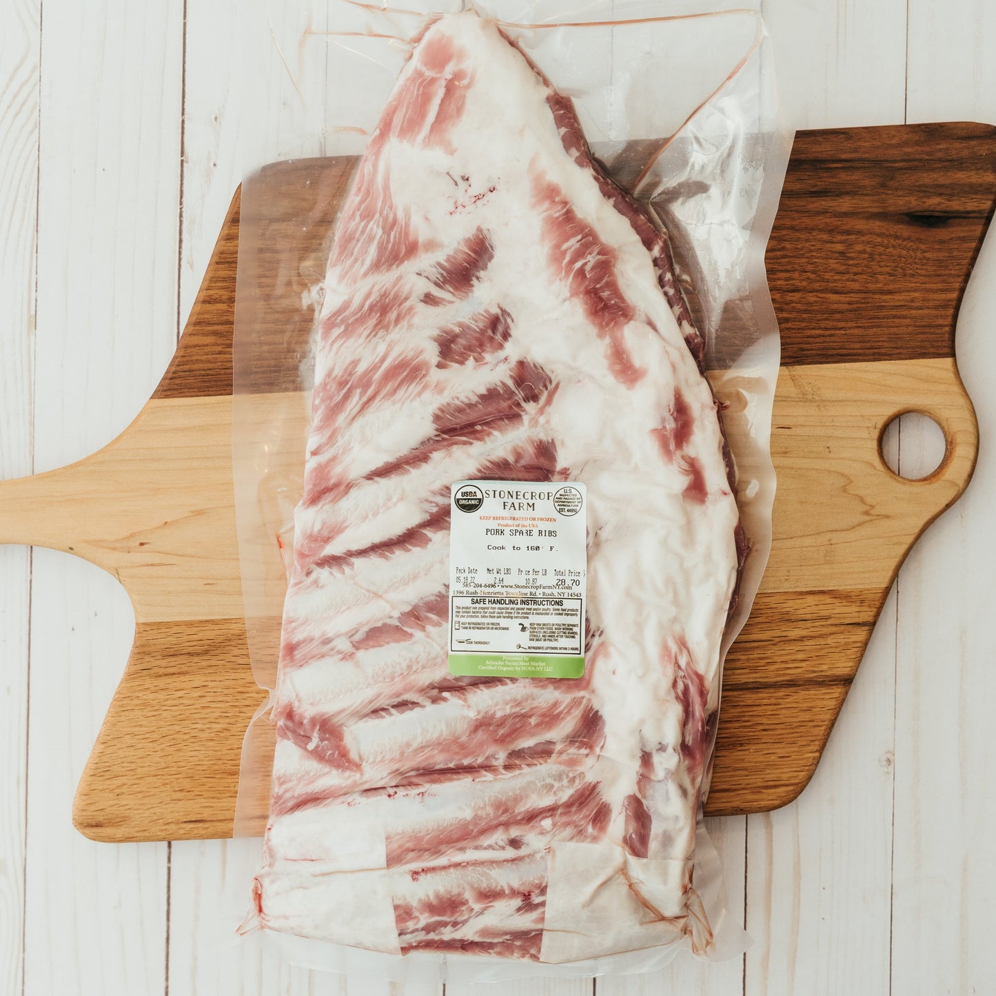 Organic Spare Ribs in Stonecrop Farm
